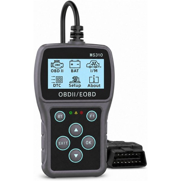 Lisabonde OBD2-Diagnosegerät OBD2 Diagnosegerät mit Bluetooth & App - KFZ Fehlercodes auslesen, Einzelartikel, Einzelgerät inkl. Zubehör, Echtzeit-Datenfluss, O