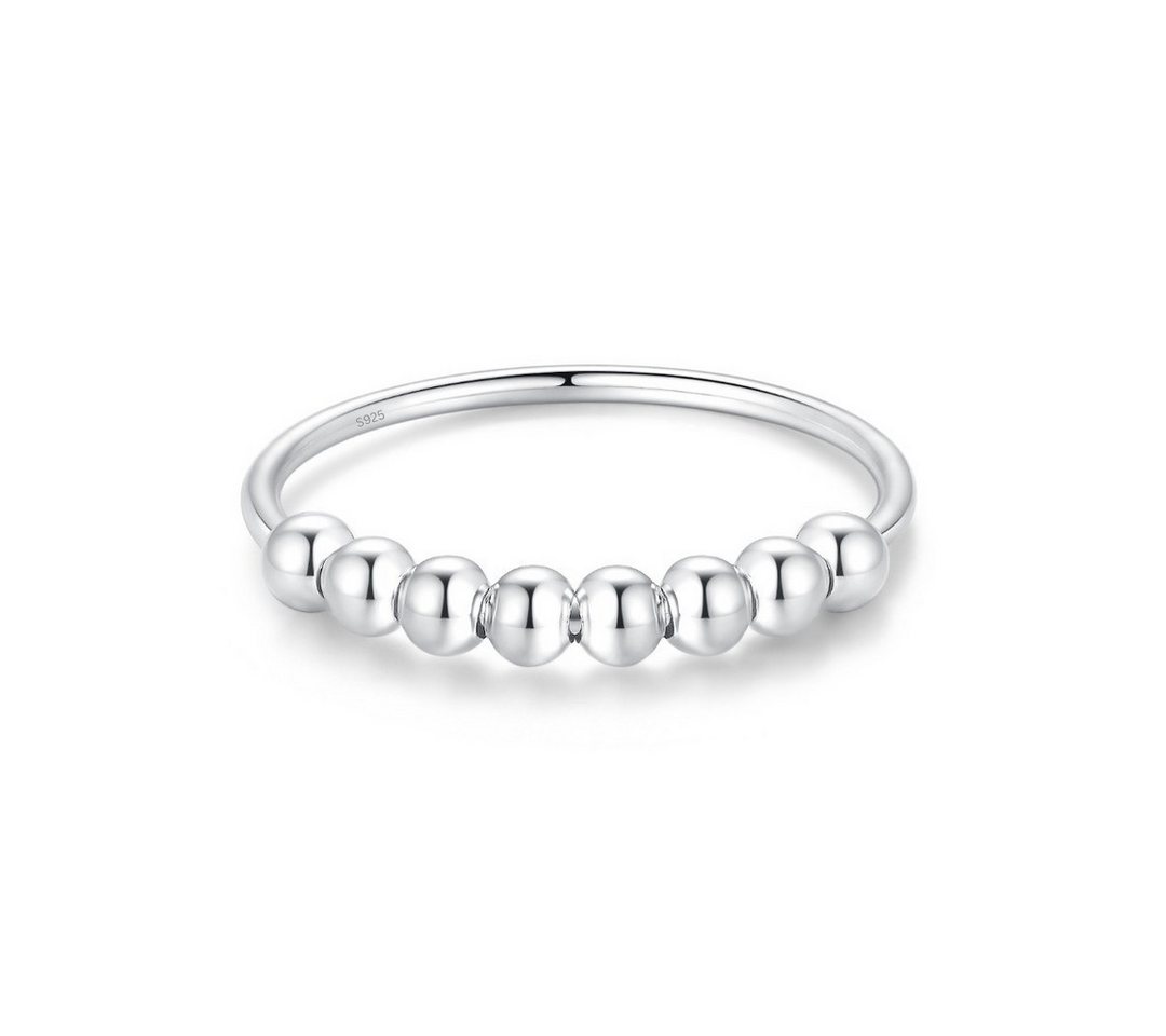 Lisandra Scott Silberring 925 Sterling Silber Spinning Angst Ring Kugeln zum Drehen, Beruhige deine Gedanken – mit Kugeln zur Stresslinderung & Achtsamkeit – Bild 2 von 4