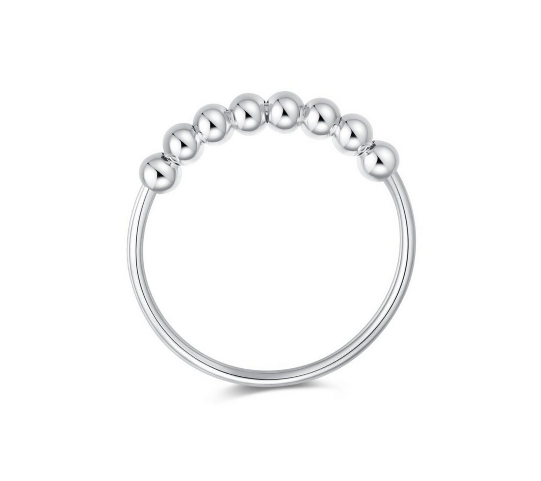 Lisandra Scott Silberring 925 Sterling Silber Spinning Angst Ring Kugeln zum Drehen, Beruhige deine Gedanken – mit Kugeln zur Stresslinderung & Achtsamkeit – Bild 3 von 4