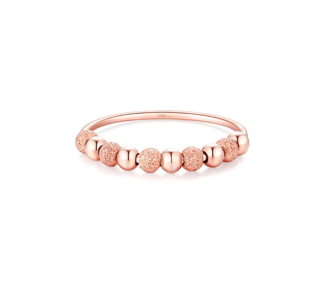 Lisandra Scott Silberring Anti-Stress Ring aus 925 Sterlingsilber mit drehbaren Glitzer-Kugeln – Bild 2 von 5