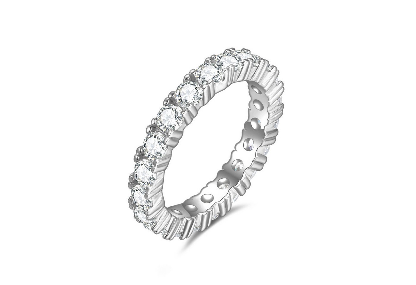 Lisandra Scott Silberring Majestätischer Breitband Eternity Deluxe Ring aus 925 Sterlingsilber, Glanz, der bleibt – Hochglanzpoliert, langlebig & perfekt verarb – Bild 2 von 5