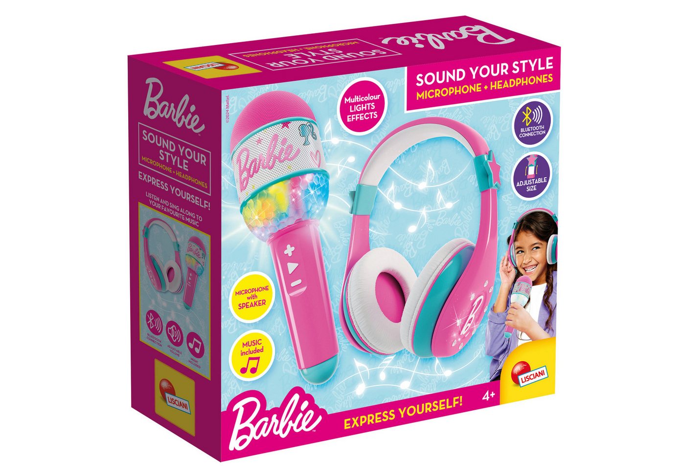 Lisciani Barbie Bluetooth Kopfhörer mit Mikrofon Kinder-Kopfhörer – Bild 2 von 4