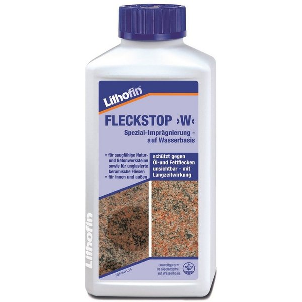 Lithofin LITHOFIN Fleckstop W auf Wasserbasis, 250ml Naturstein-Reiniger