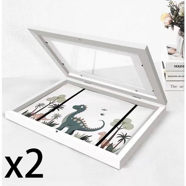little dove Bild mit Rahmen 2 Stück A4 Befüllba Bilderrahmen Kinder Bilderrahmen