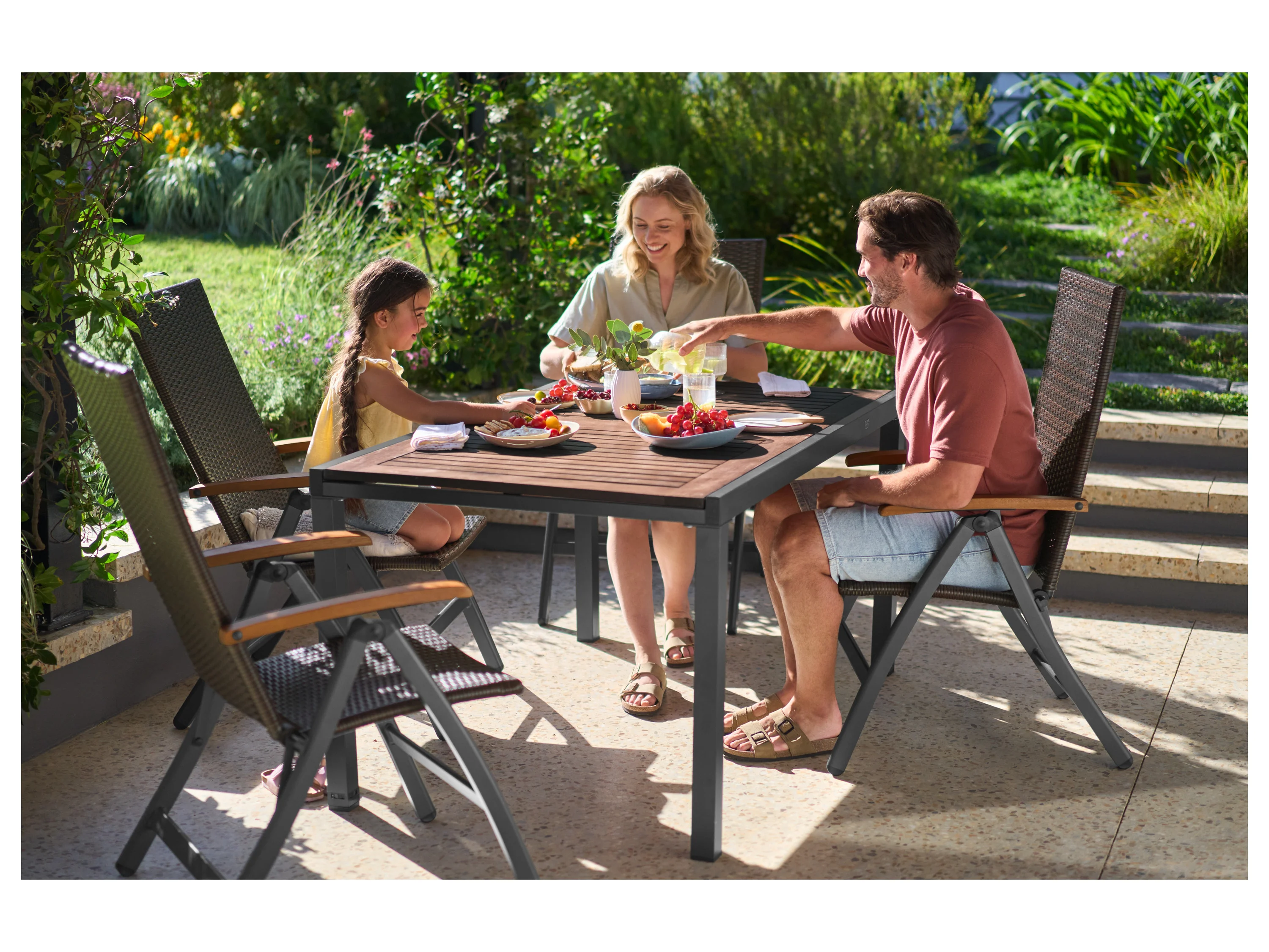 LIVARNO® Alu-Gartentisch »Valencia«, 143-194,5 x 90 x 74 cm – Bild 3 von 4