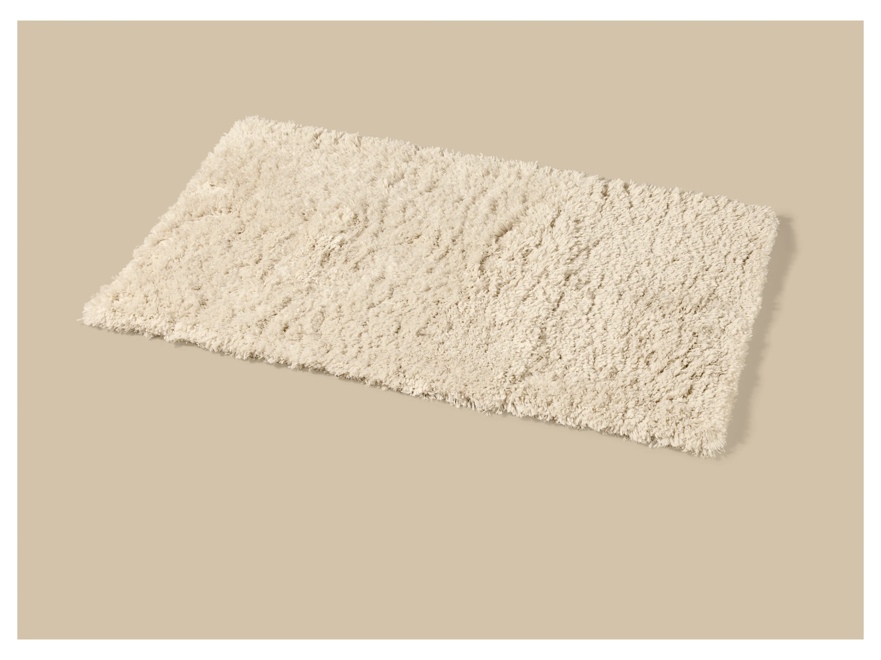 LIVARNO® Badematte, 50 x 80 cm / Ø 70 cm (Beige) – Bild 2 von 3