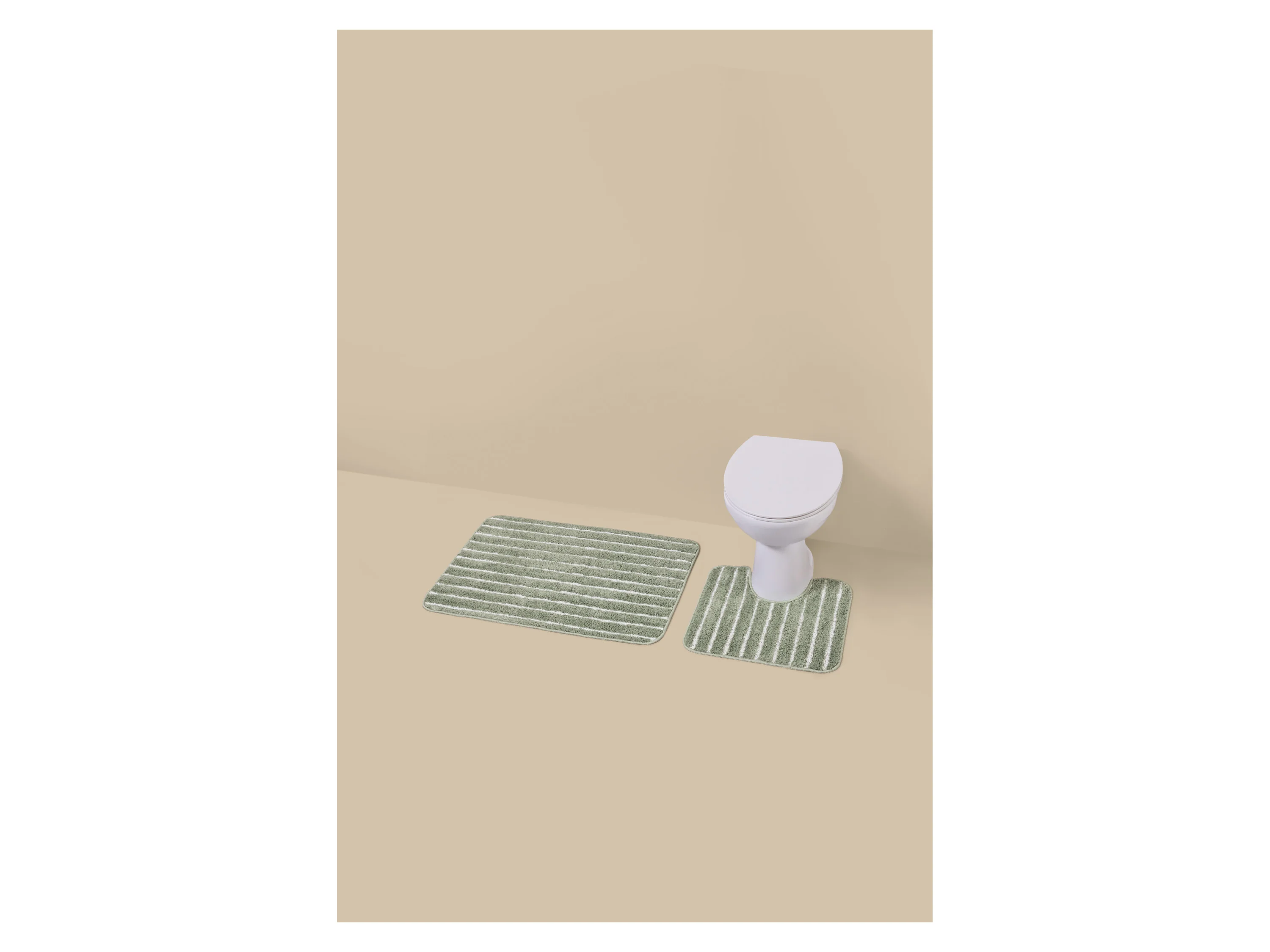 LIVARNO® Badezimmergarnitur-Set (mit WC-Ausschnitt, Grün) – Bild 2 von 4