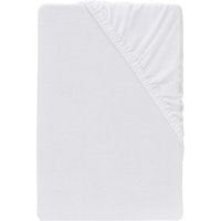 LIVARNO® Bi-Elastic-Boxspring-Spannbettlaken, 180-200 x 200 cm, Steghöhe bis 10 cm (Weiß)