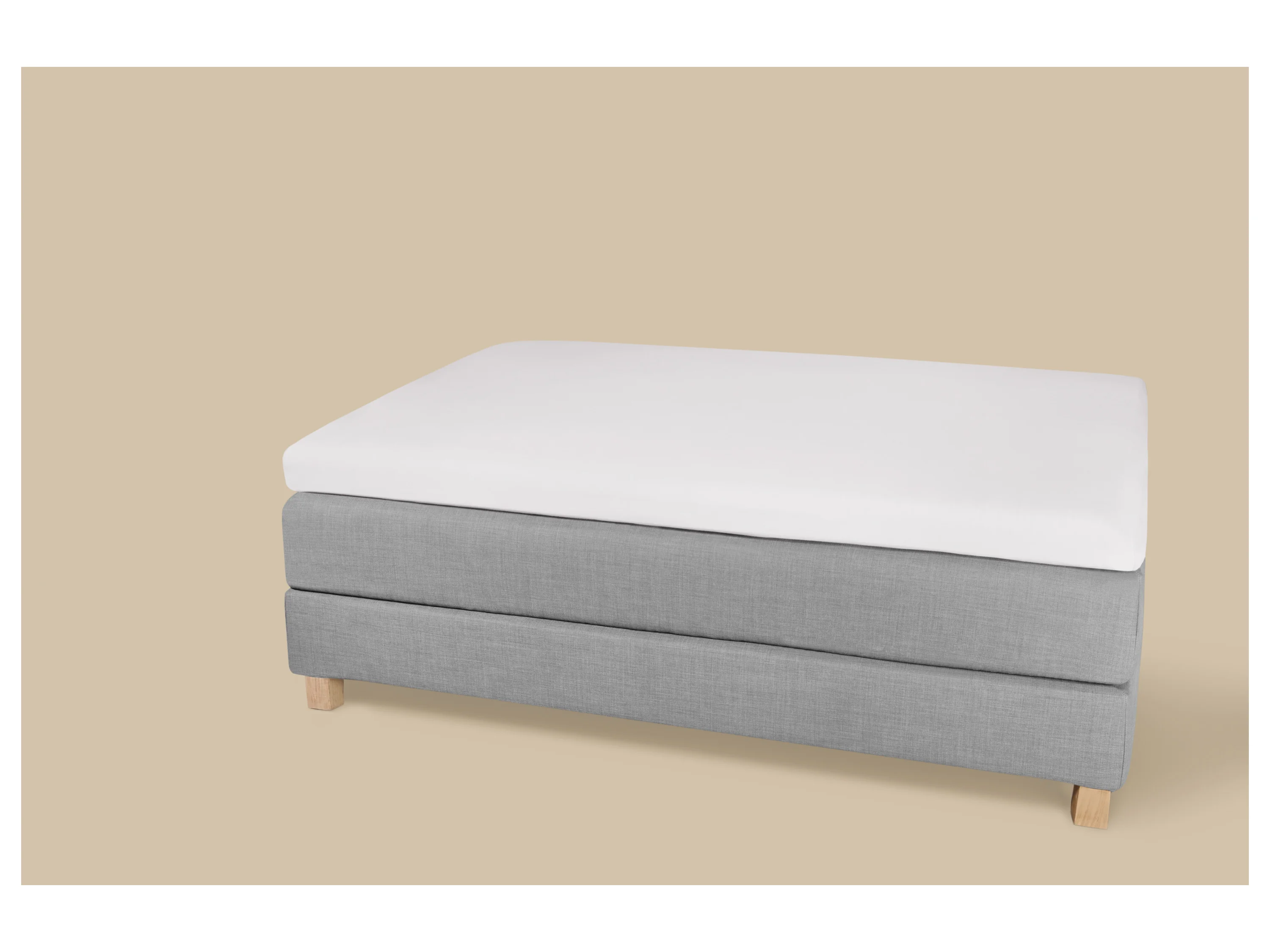 LIVARNO® Bi-Elastic-Boxspring-Spannbettlaken, 180-200 x 200 cm, Steghöhe bis 10 cm (Weiß) – Bild 2 von 3