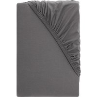 LIVARNO® Boxspring Jersey-Spannbettlaken, 180-200 x 200 cm (Grau)