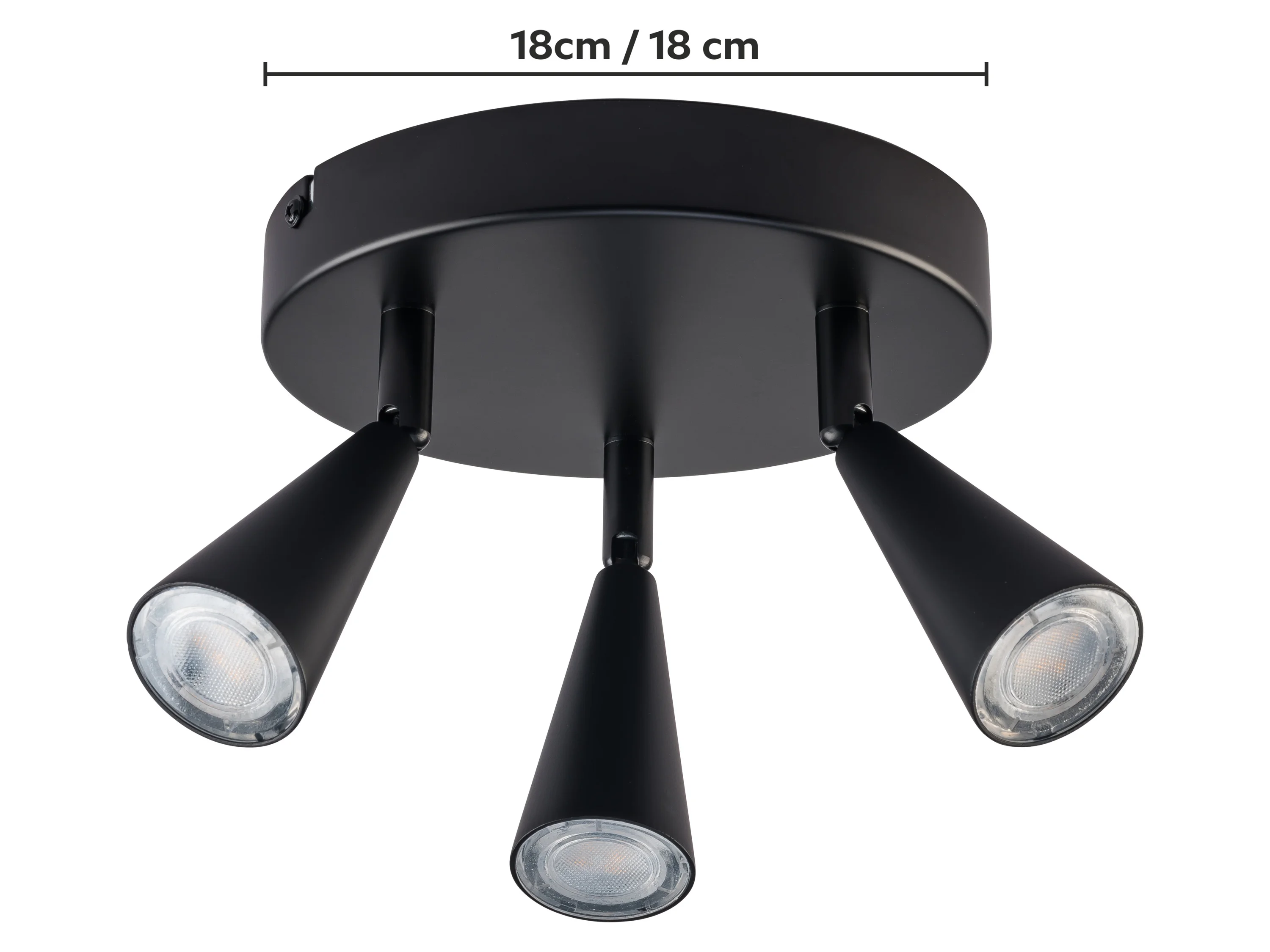 LIVARNO® Deckenspot / Wand-/Deckenschiene 3flammig FREYA (Deckenstrahler, Schwarz) – Bild 4 von 4