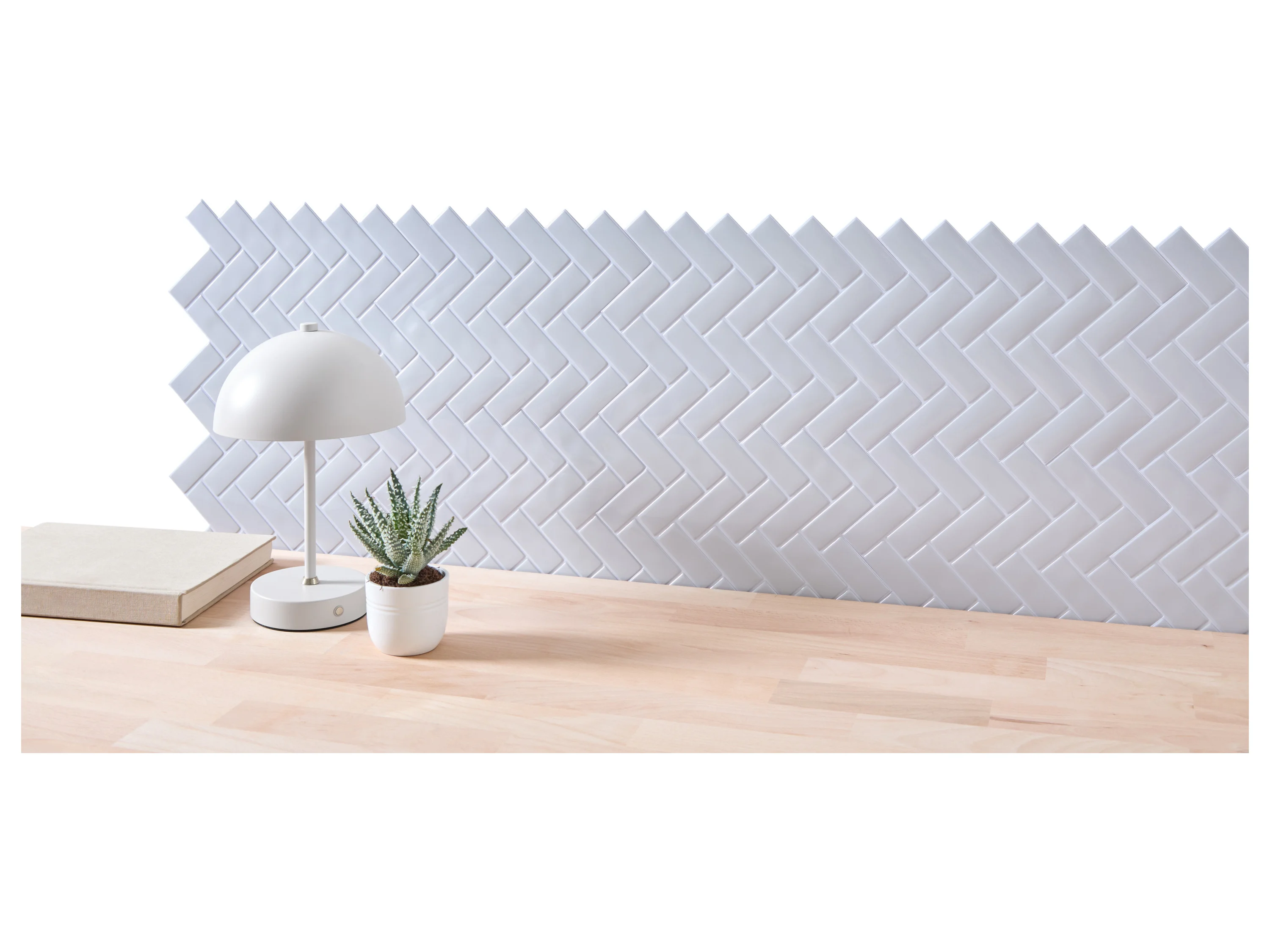 LIVARNO® Deko-Wandfliesen, 10 Stück, selbstklebend (Hellgrau) – Bild 2 von 3