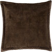 LIVARNO® Dekokissen, 45 x 45 cm (Velour braun)
