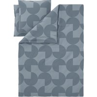 LIVARNO® Edel-Renforcé-Bettwäsche, 200 x 220 cm (Blau)