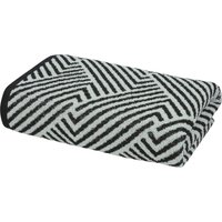 LIVARNO® Frottier-Duschtuch, 70 x 140 cm (Gemustert/schwarz)