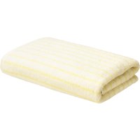 LIVARNO® Frottier-Duschtuch, 70 x 140 cm (weiß/gelb)