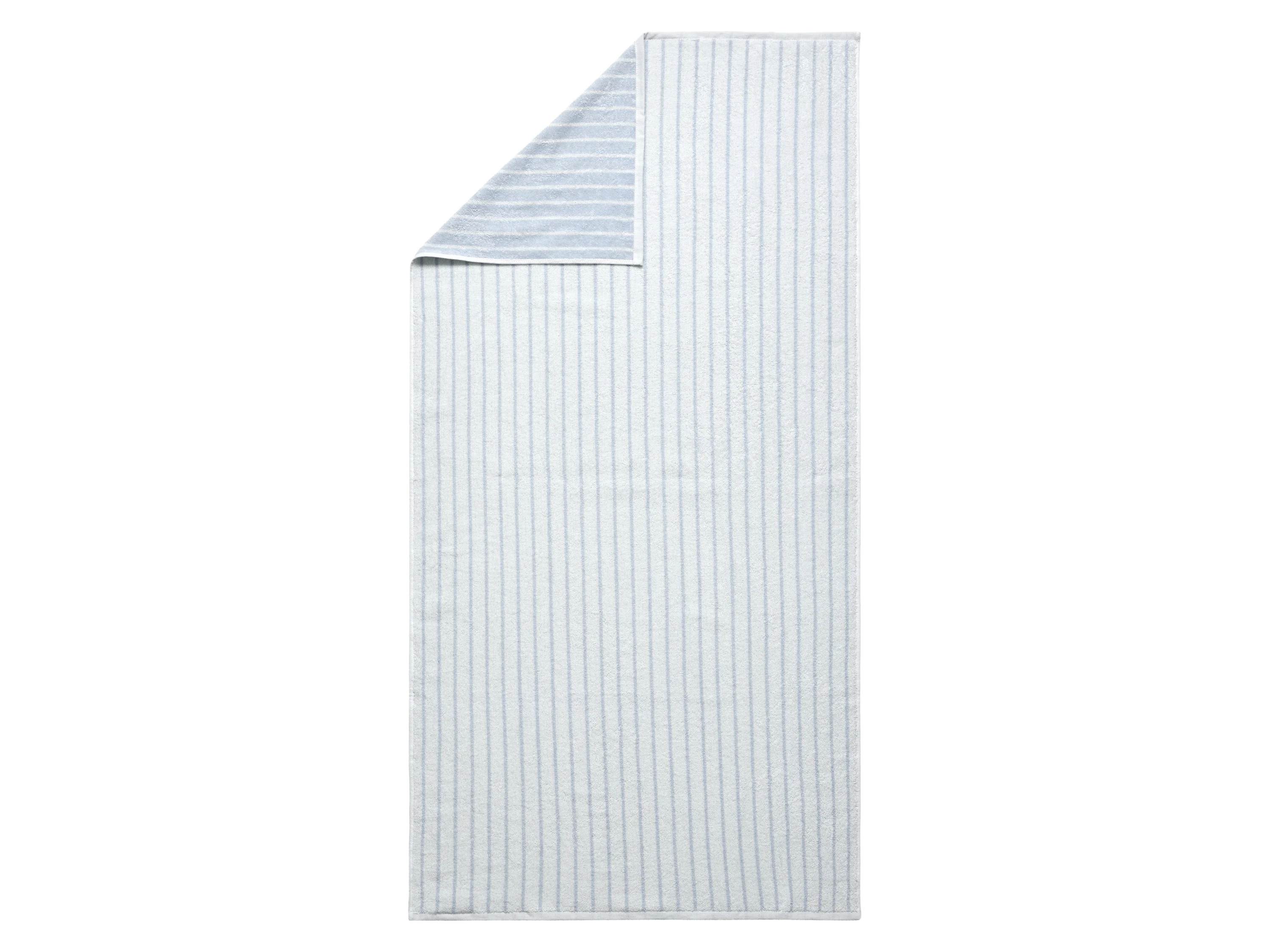 LIVARNO® Frottier-Duschtuch, 70 x 140 cm (hellblau/dunkelblau) – Bild 2 von 2