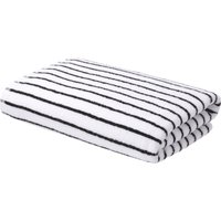 LIVARNO® Frottier-Duschtuch, 70 x 140 cm (Weiß/schwarz)