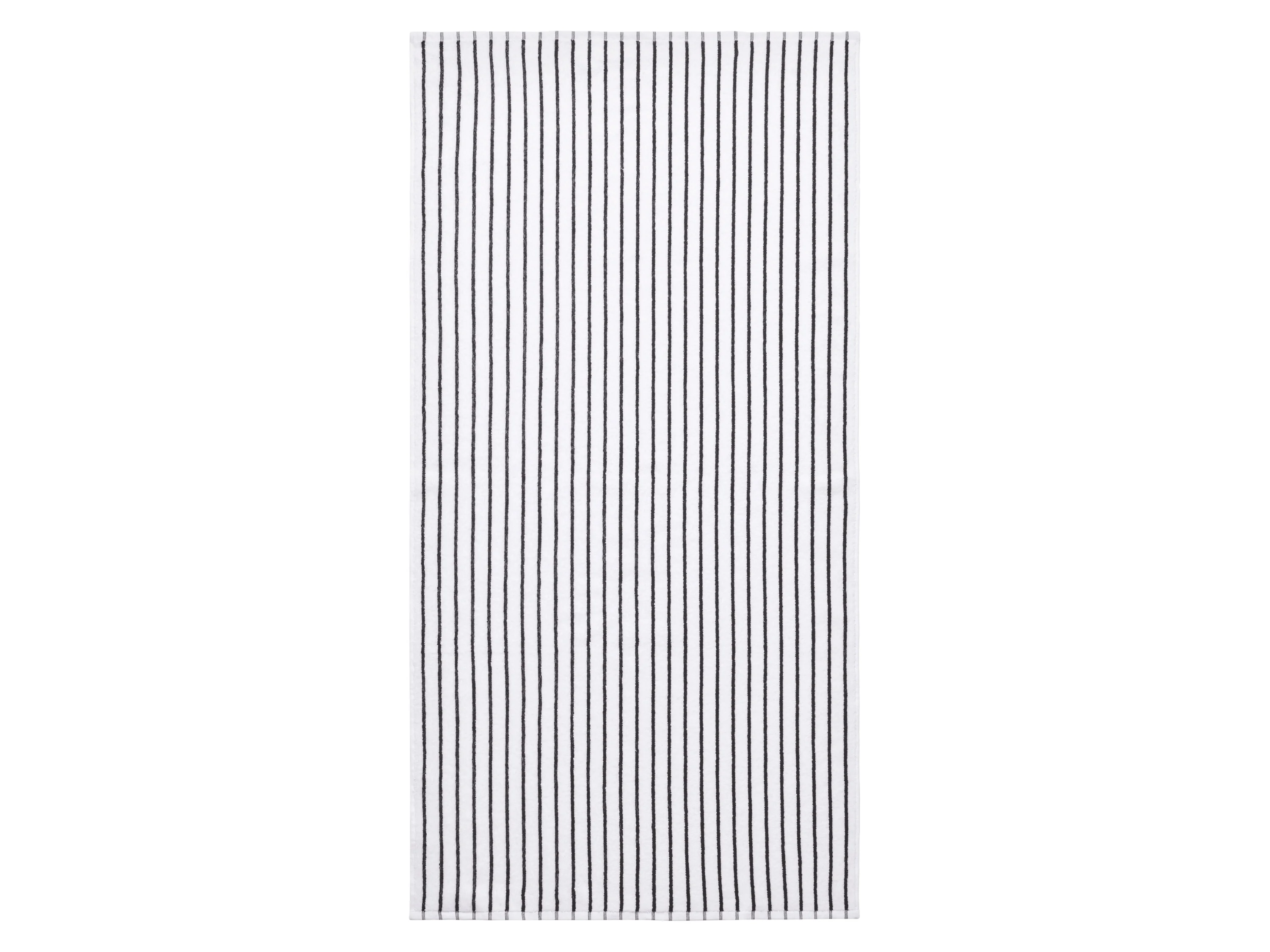 LIVARNO® Frottier-Duschtuch, 70 x 140 cm (Weiß/schwarz) – Bild 2 von 2