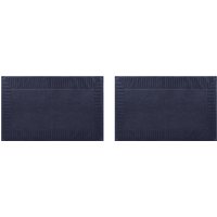 LIVARNO® Frottier-Duschvorleger, 2 Stück (Blau)