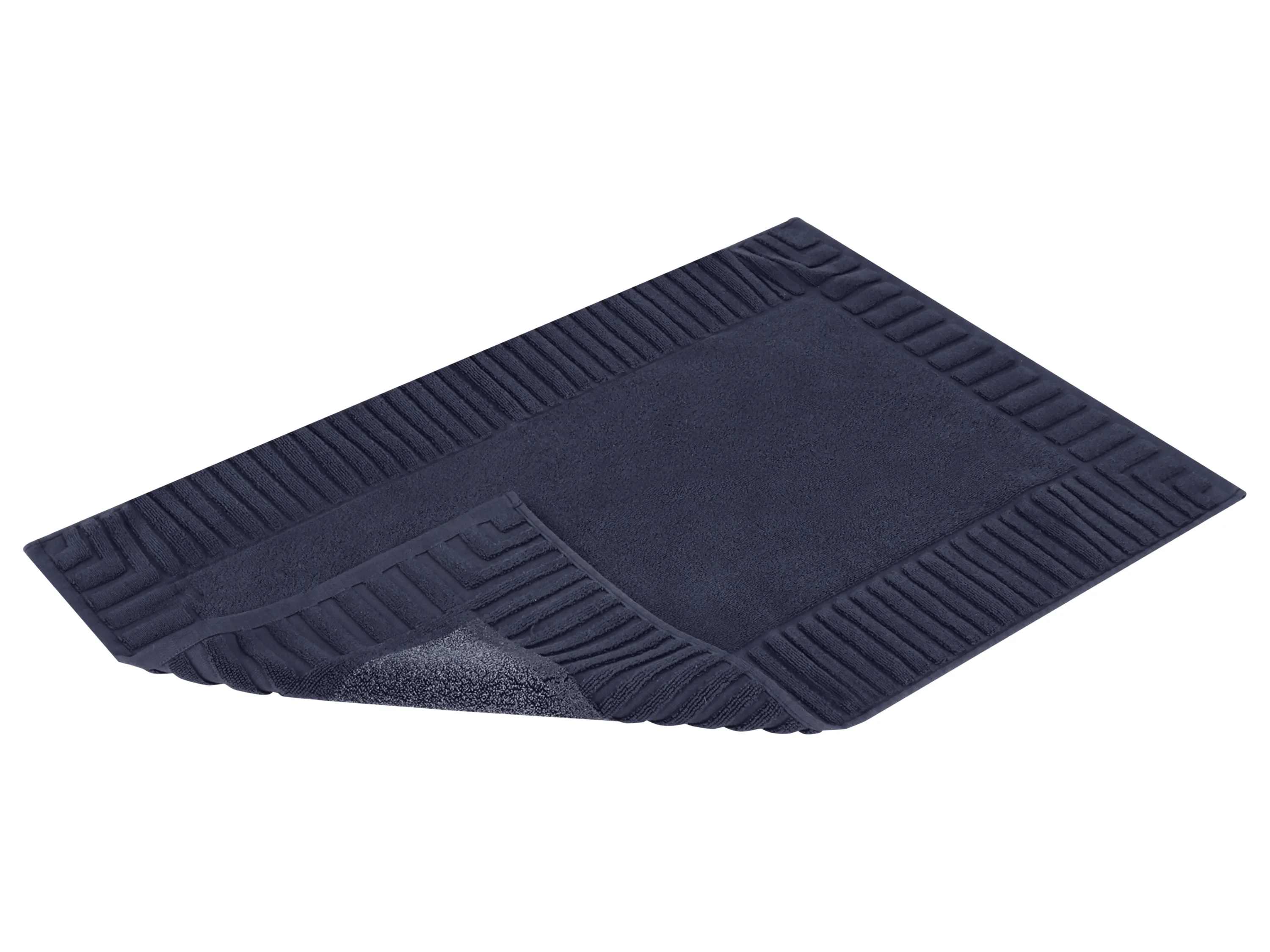 LIVARNO® Frottier-Duschvorleger, 2 Stück (Blau) – Bild 3 von 3