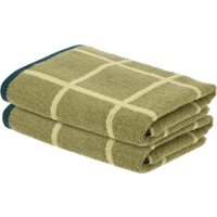 LIVARNO® Frottier-Handtücher, 2 Stück, 50 x 100 cm (Grün)