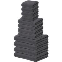 LIVARNO® Frottier-Set, 12-teilig (Grau)