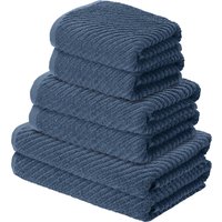 LIVARNO® Frottier-Set, 6-teilig (Blau)
