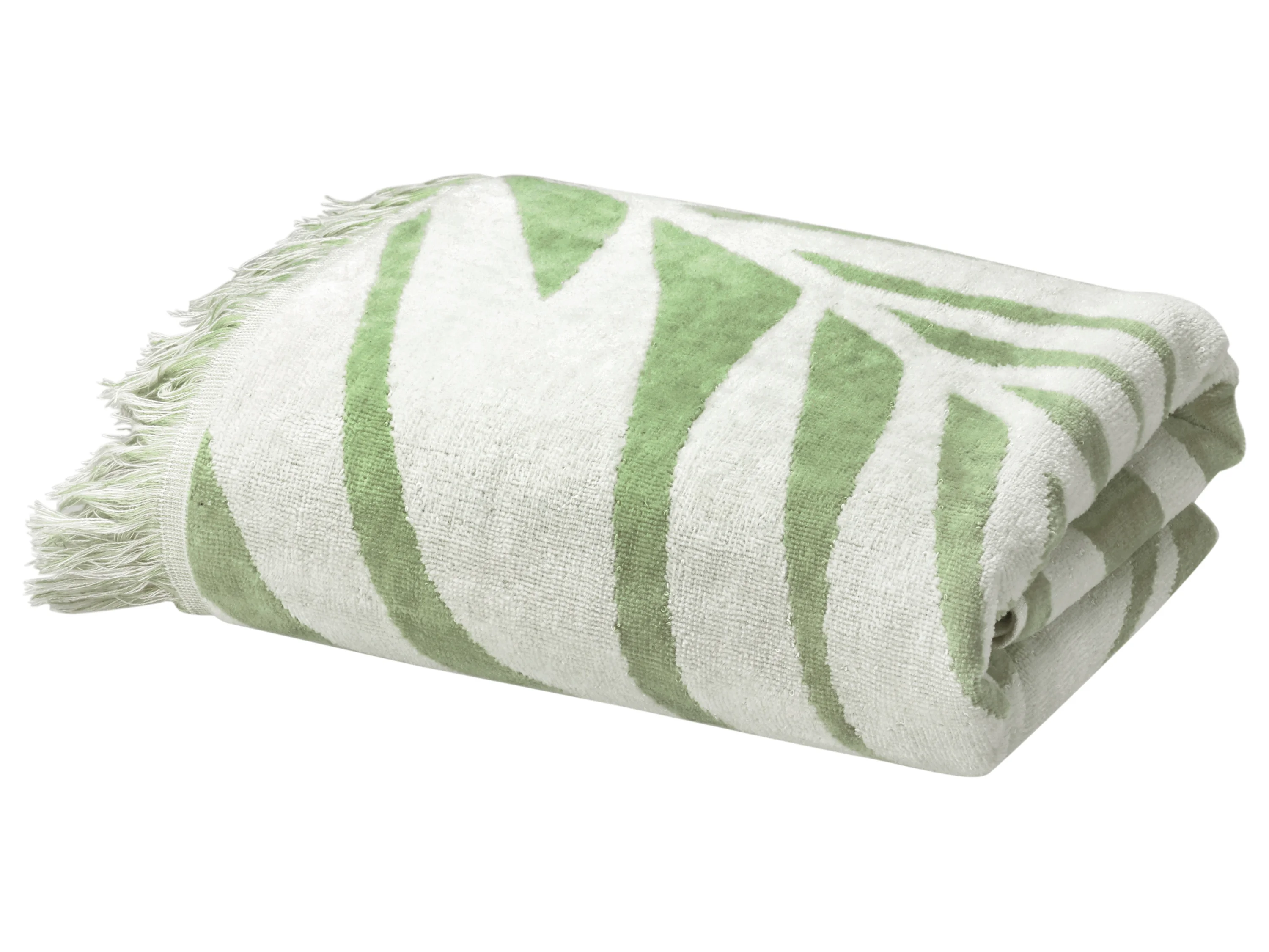 LIVARNO® Frottier-Strandtuch, 80 x 180 cm (Grün) – Bild 3 von 3