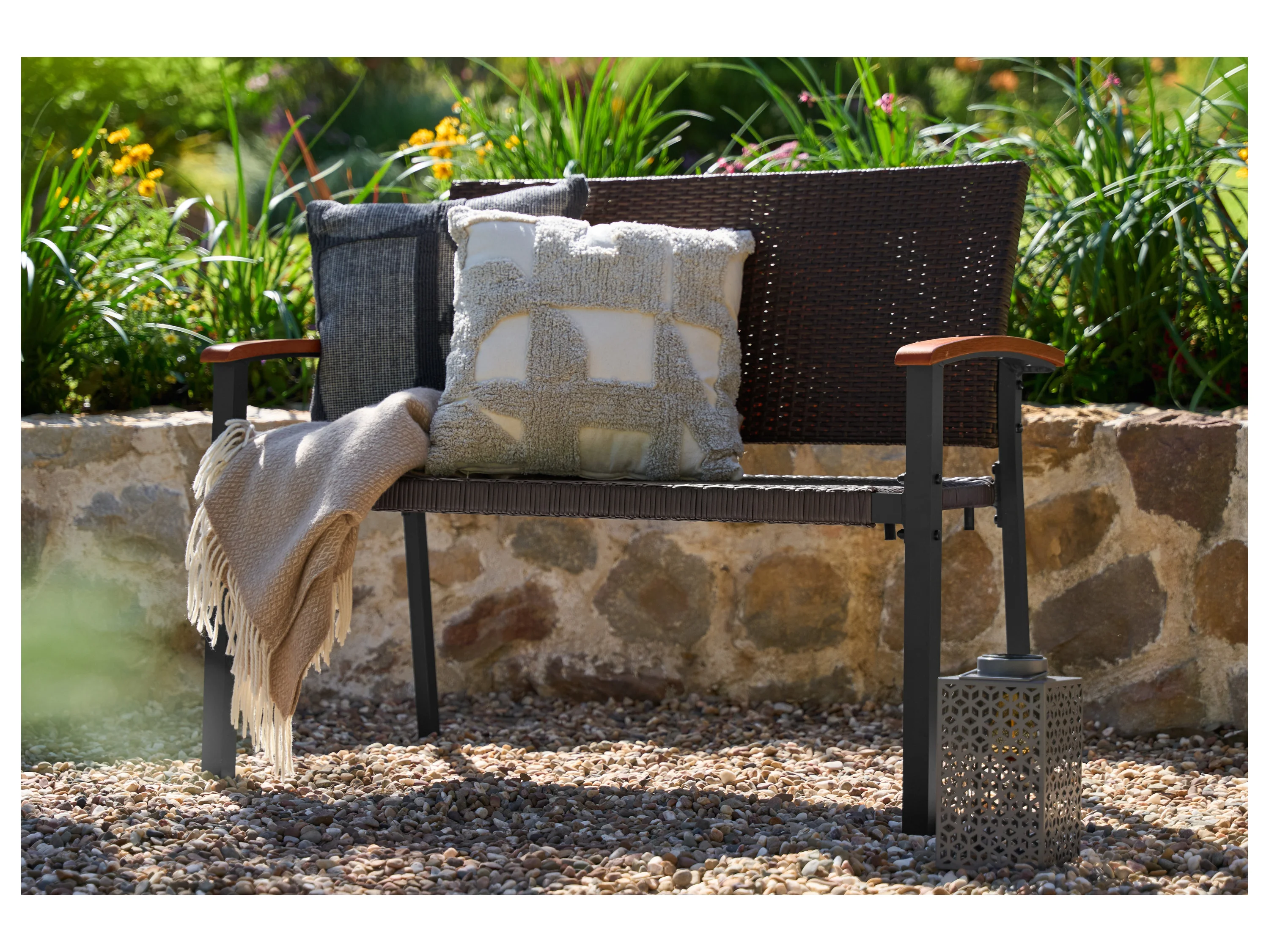 LIVARNO® Gartenbank »Valencia«, 58 x 112 x 91 cm – Bild 2 von 4