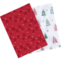 LIVARNO® Geschirrtücher, 2 Stück, 50 x 70 cm (Sterne/rot)