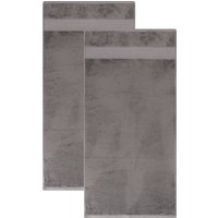 LIVARNO® Handtücher, 50 x 100 cm, 2 Stück (Grau)