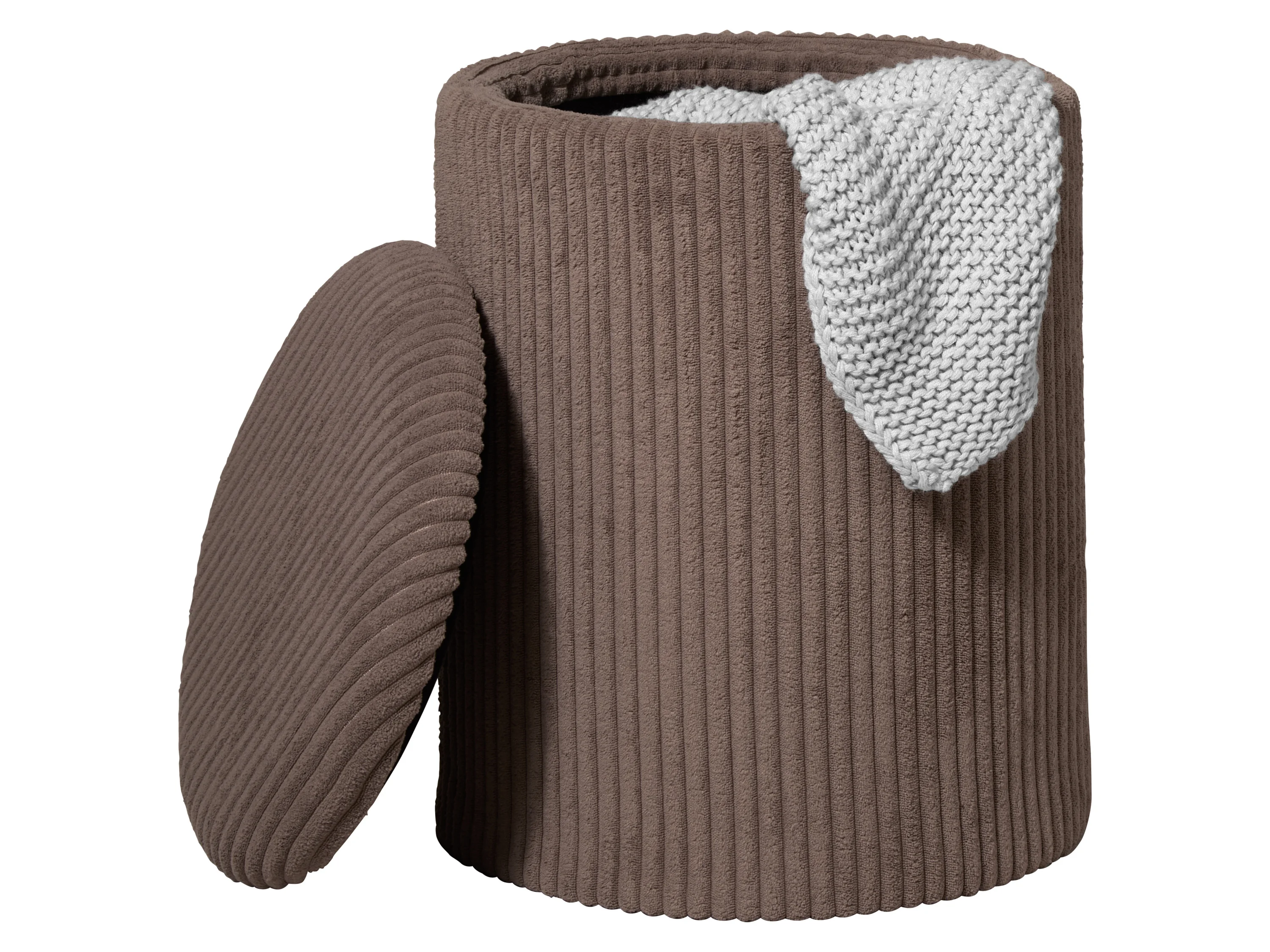LIVARNO® Hocker mit Staufach (Samt) – Bild 2 von 2