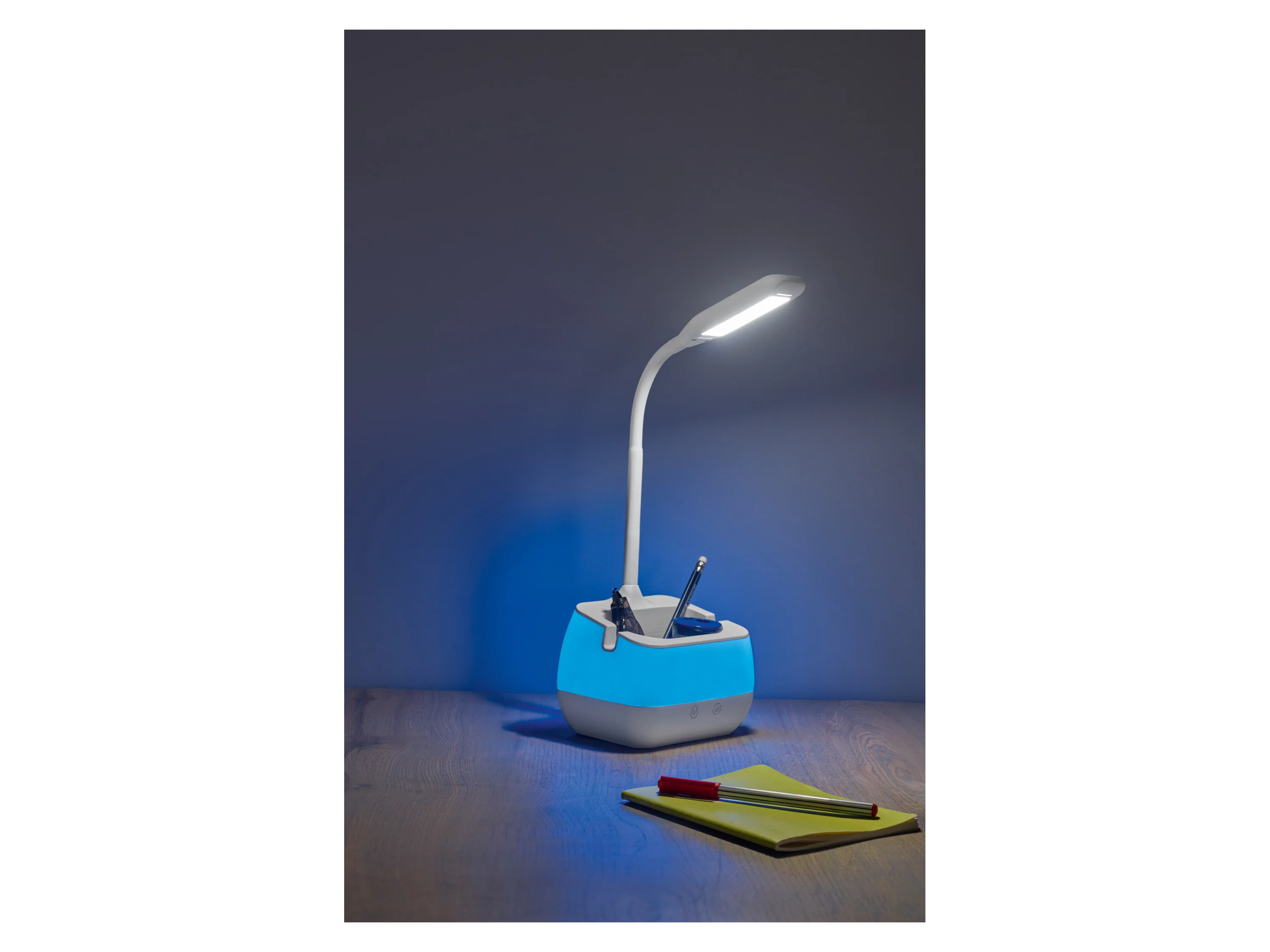 LIVARNO HOME Akku-Tischleuchte, inkl. USB-C Ladekabel (Weiß) – Bild 2 von 4