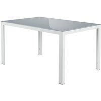 LIVARNO HOME Alu-Gartentisch »Houston« weiß, 140 x 92 x 74 cm