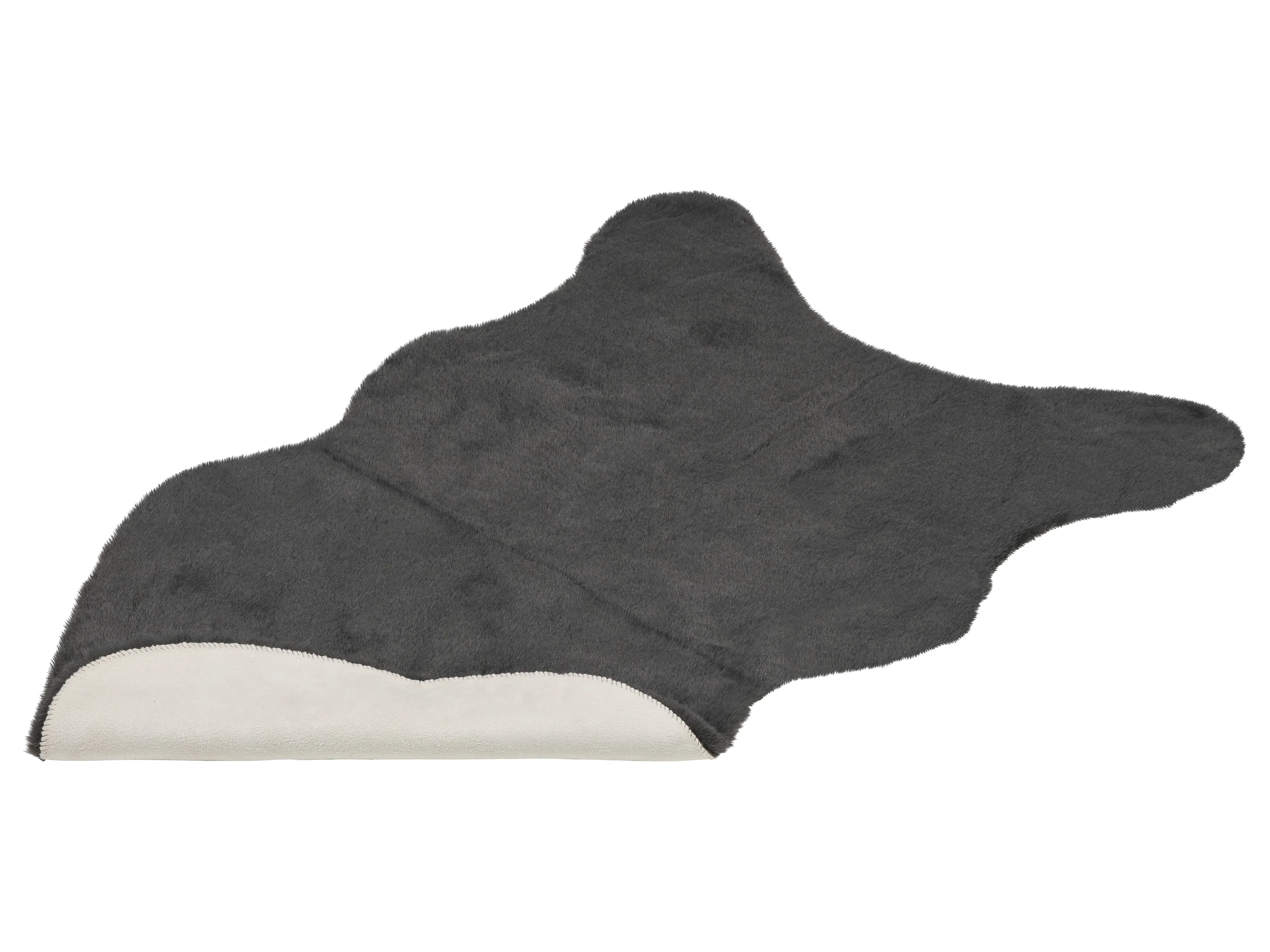 LIVARNO HOME Kunstfellteppich langflor, 60x90cm PAN (grau) – Bild 3 von 4
