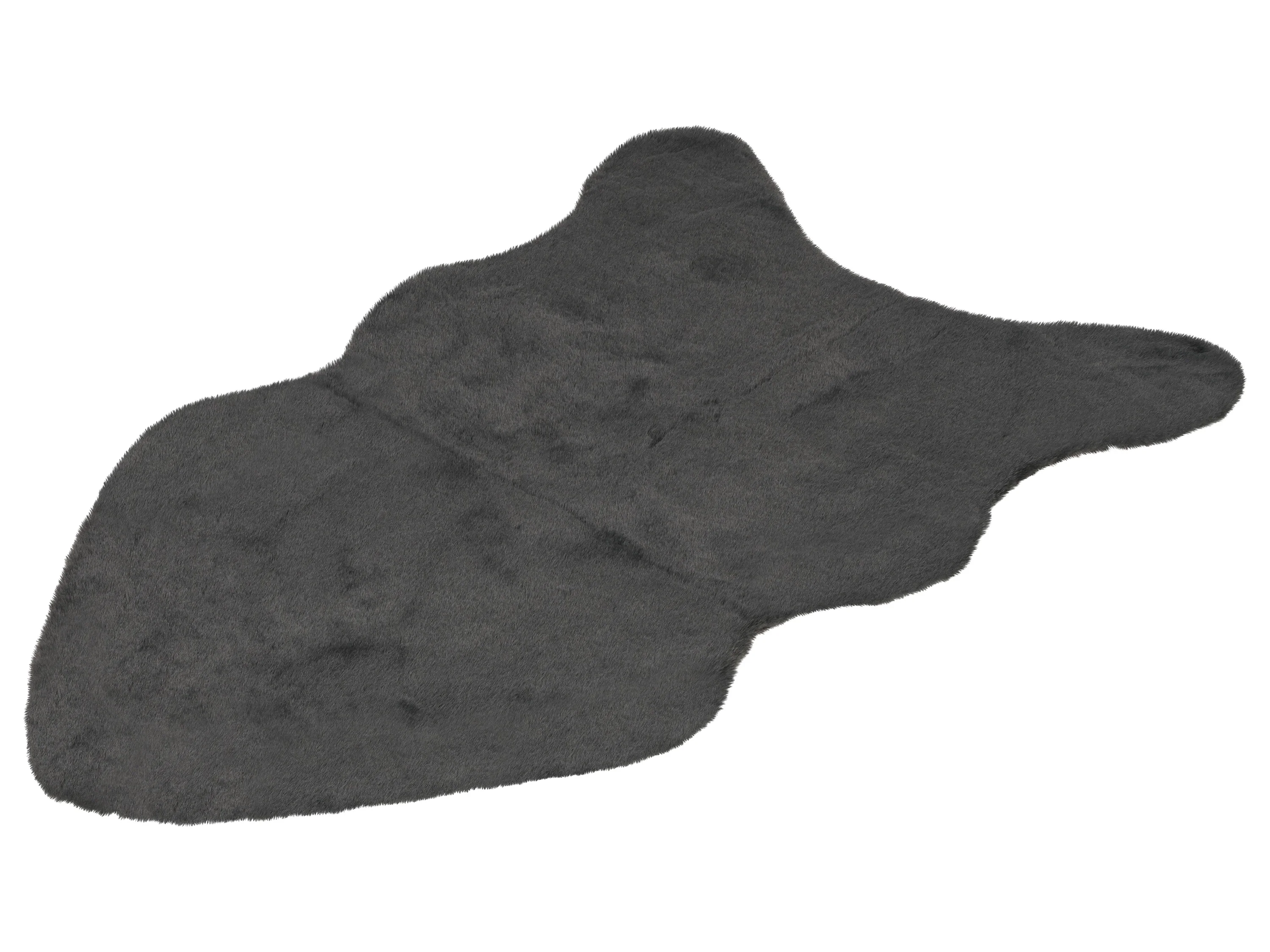 LIVARNO HOME Kunstfellteppich langflor, 60x90cm PAN (grau) – Bild 4 von 4