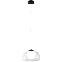 LIVARNO HOME LED-Pendelleuchte, Lampenschirm aus hochwertigem Glas (Transparent)