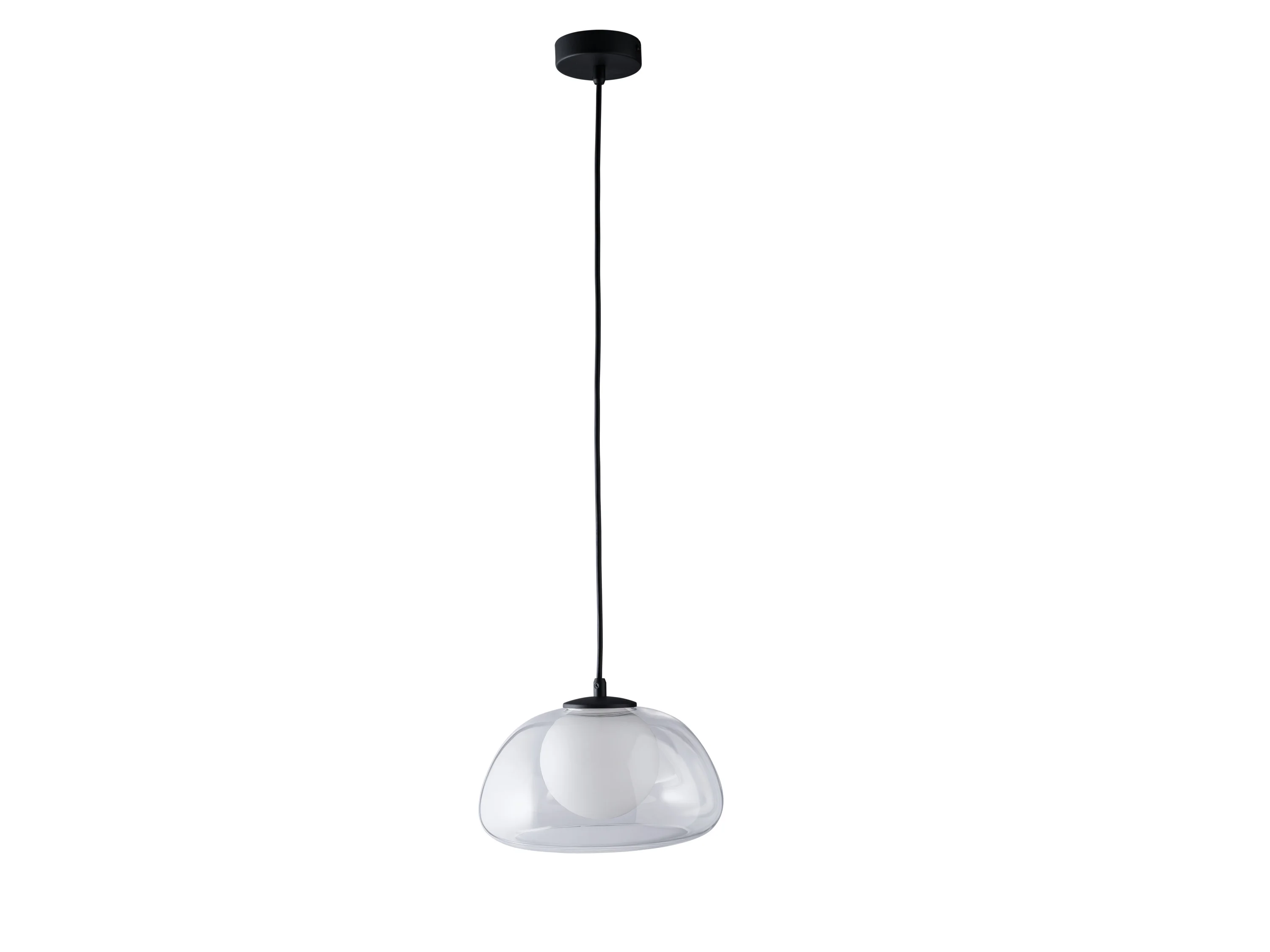 LIVARNO HOME LED-Pendelleuchte, Lampenschirm aus hochwertigem Glas (Transparent) – Bild 4 von 4