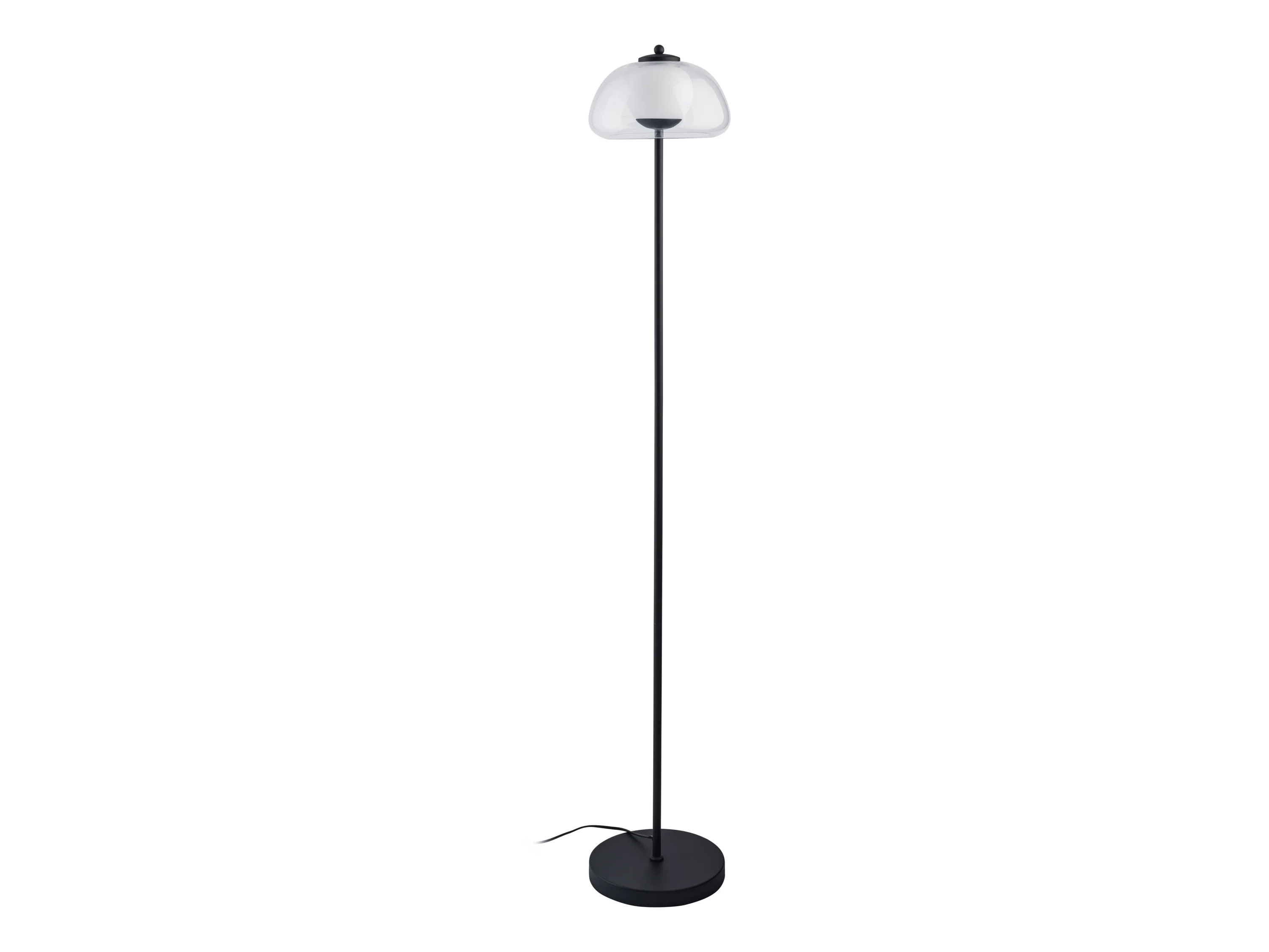 LIVARNO HOME LED-Stehleuchte, Lampenschirm aus hochwertigem Glas (Transparent) – Bild 4 von 4
