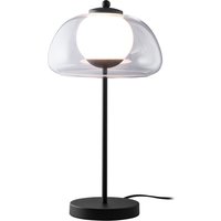 LIVARNO HOME LED-Tischleuchte, Lampenschirm aus hochwertigem Glas (Transparent)