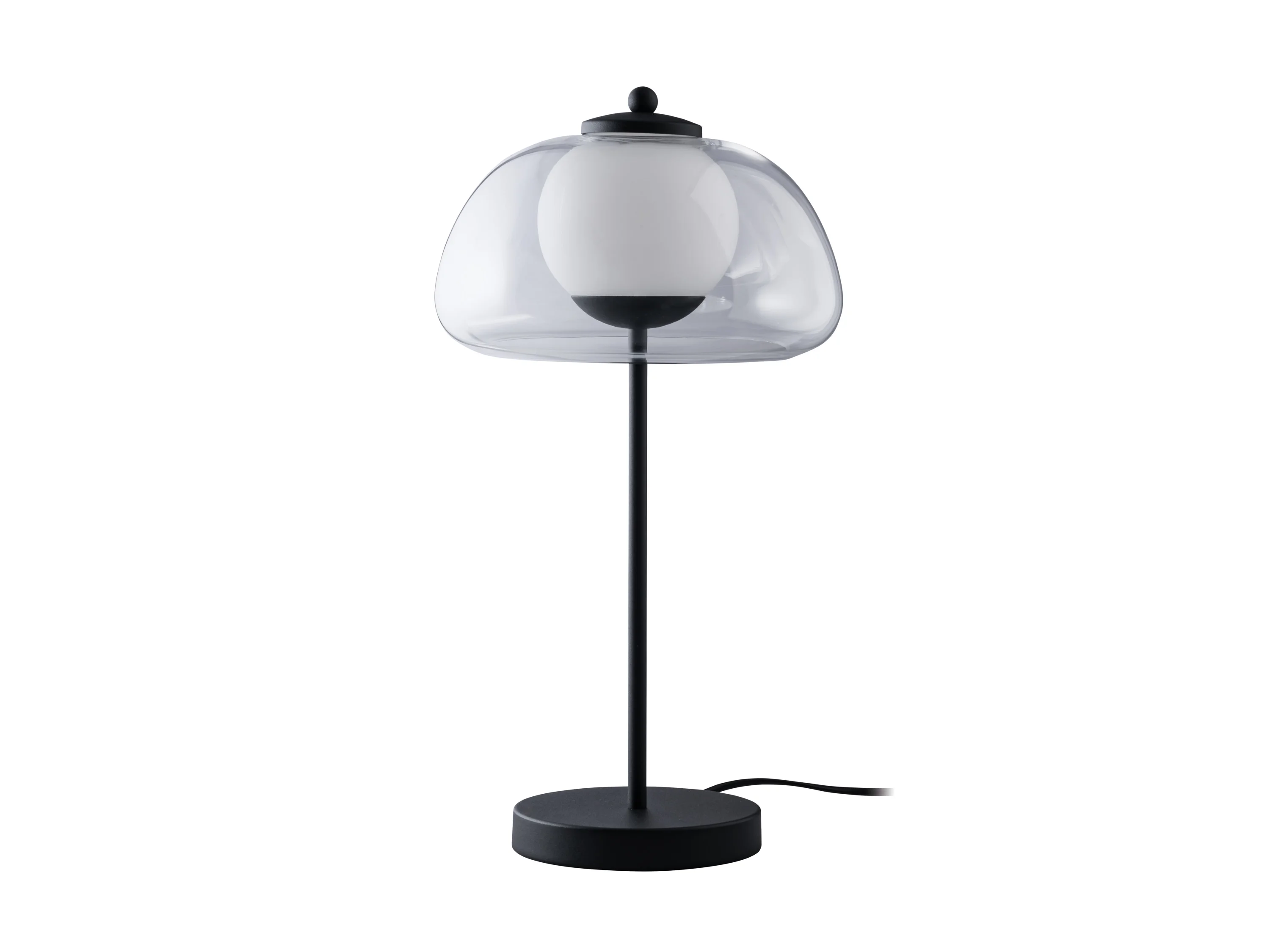 LIVARNO HOME LED-Tischleuchte, Lampenschirm aus hochwertigem Glas (Transparent) – Bild 4 von 4