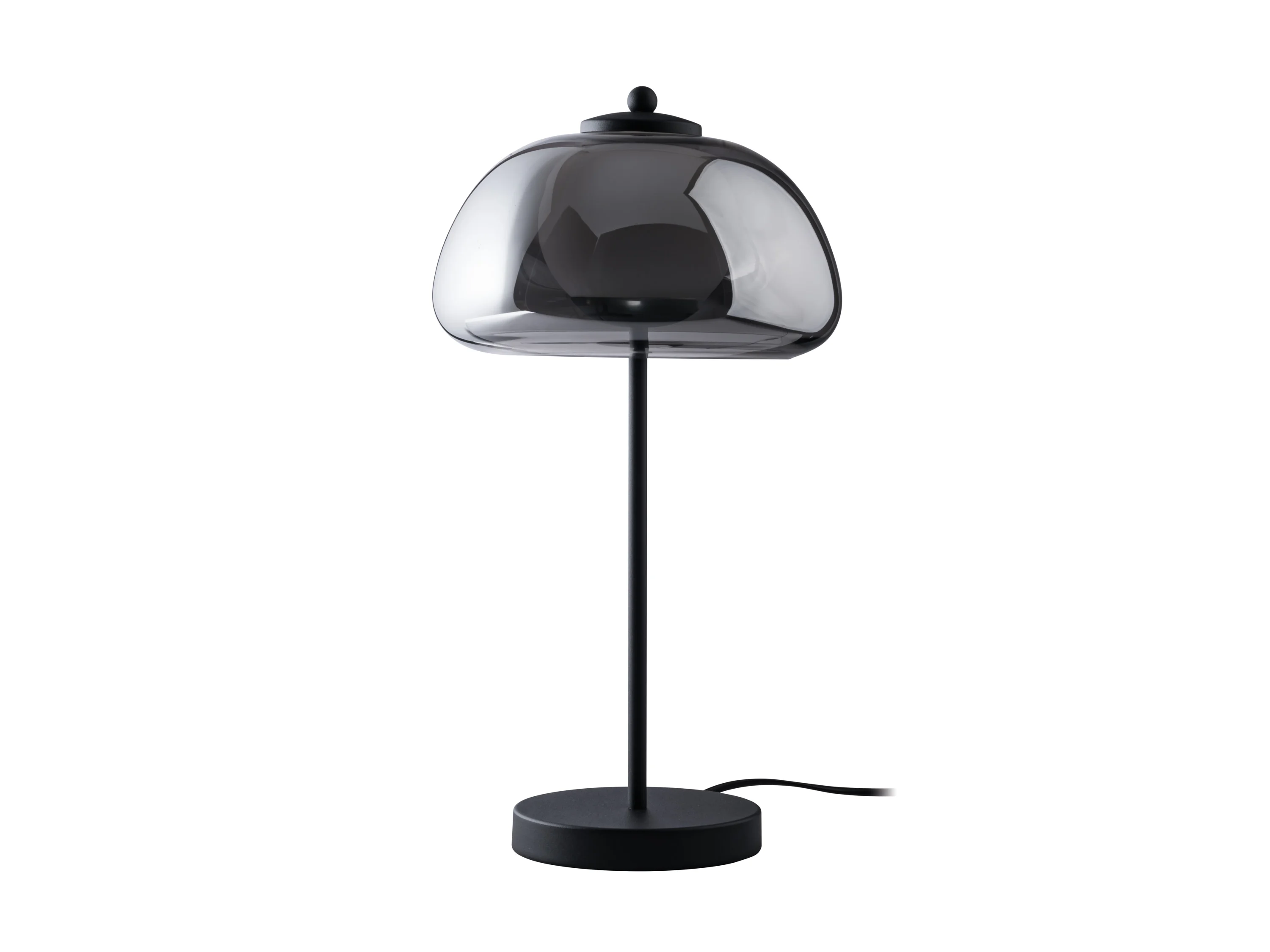 LIVARNO HOME LED-Tischleuchte, Lampenschirm aus hochwertigem Glas (Grauglas) – Bild 4 von 4