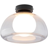 LIVARNO HOME LED-Wand- und Deckenleuchte, Lampenschirm aus hochwertigem Glas (Transparent)