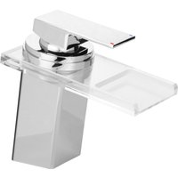 LIVARNO HOME LED-Waschtischarmatur, mit Wasserfall-Auslauf