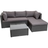 LIVARNO HOME Loungeecke mit Tisch, grau