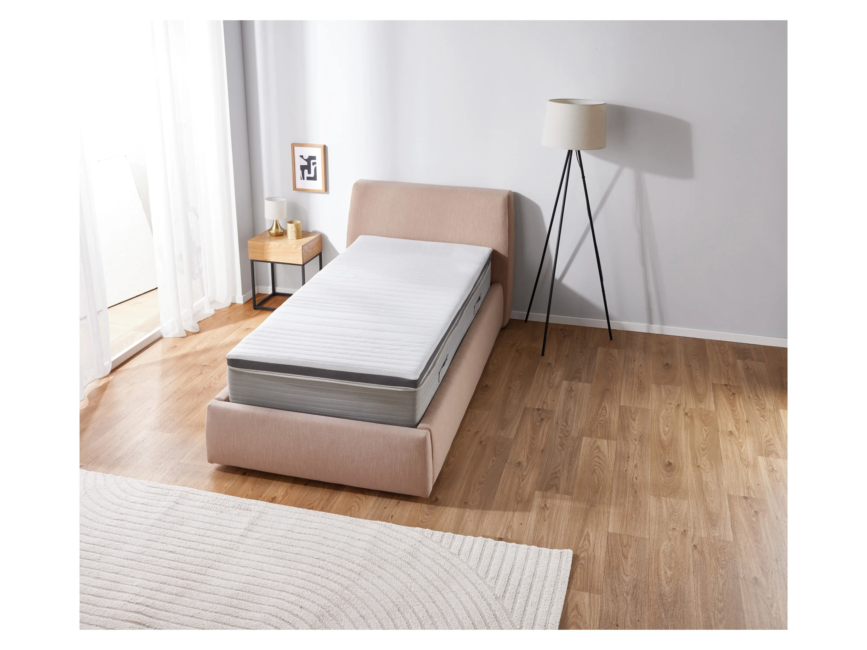 LIVARNO HOME Matratzentopper, 200 x 90 cm, mit zwei Liegeseiten – Bild 3 von 4