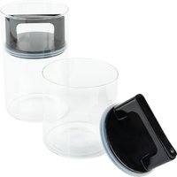 LIVARNO HOME Vorratsgläser luftdicht, 2er Set (Transparent)