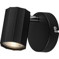 LIVARNO HOME Wand-/Deckenleuchte, neig- und schwenkbarer Spot (rund, schwarz)
