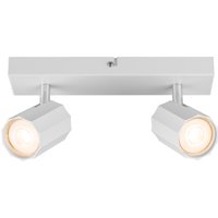 LIVARNO HOME Wand-/Deckenleuchte, neig- und schwenkbare Spots (Weiß)
